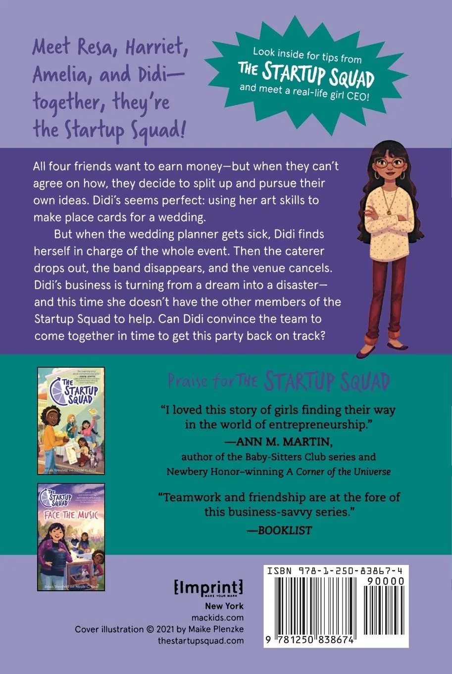 Rückseite: 9781250838674 | Startup Squad | Party Problems | Brian Weisfeld | Taschenbuch | 2021