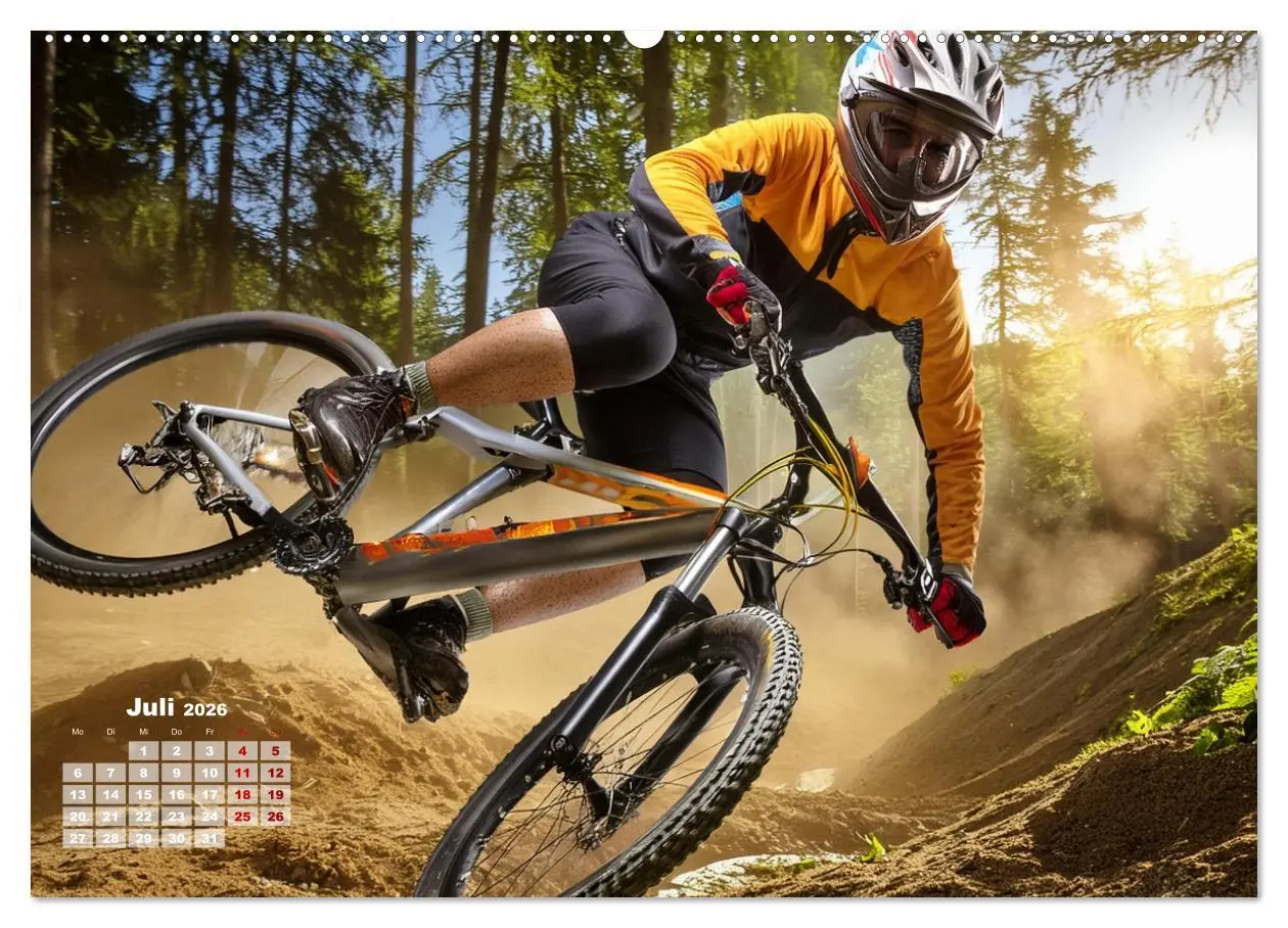 Bild: 9783457408674 | Abfahrtsrausch Downhill Aktion (Wandkalender 2026 DIN A2 quer),...