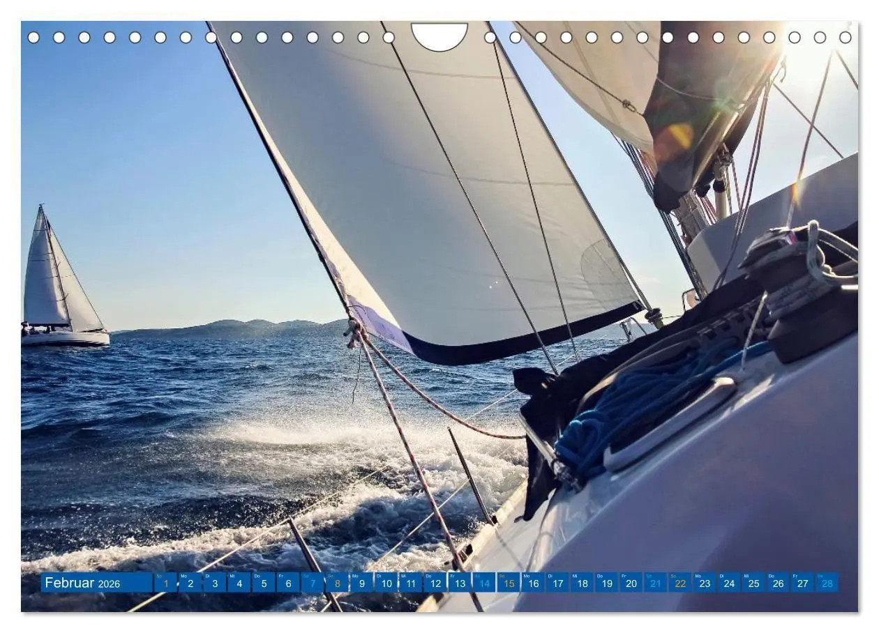 Bild: 9783516738674 | SEGELN - unterwegs mit dem Wind (Wandkalender 2026 DIN A4 quer),...
