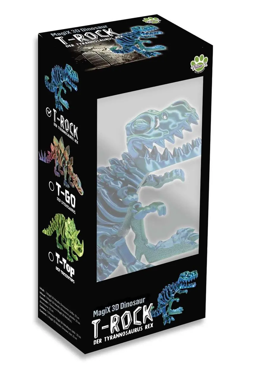 Cover: 4260478818774 | T-Rock der Tyrannosaurus Rex, 3D Metallic Dino 23cm | Deutsch | 2025