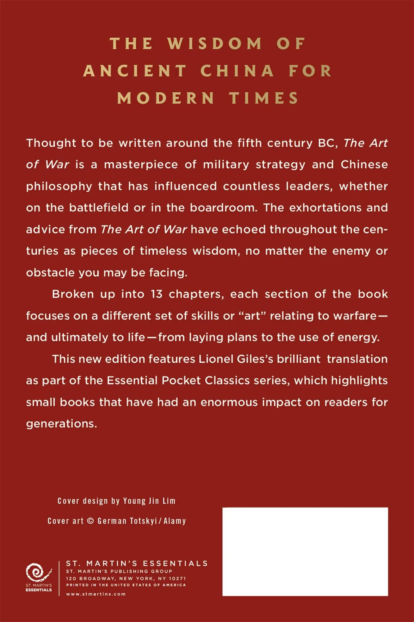 Rückseite: 9781250828774 | The Art of War: The Classic Guide to Strategy | Sun Tzu | Taschenbuch