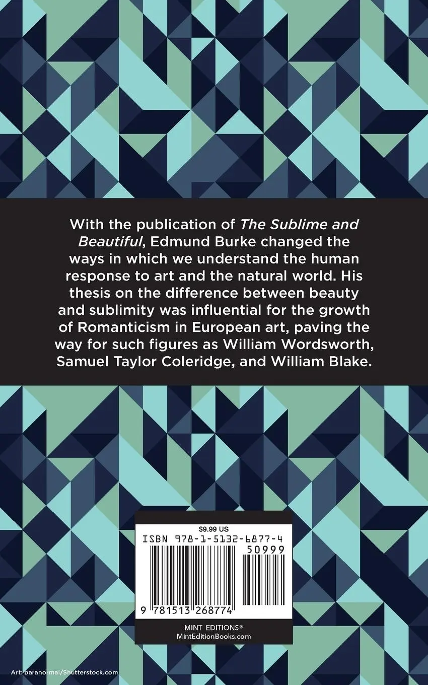 Rückseite: 9781513268774 | The Sublime and The Beautiful | Edmund Burke | Taschenbuch | Englisch