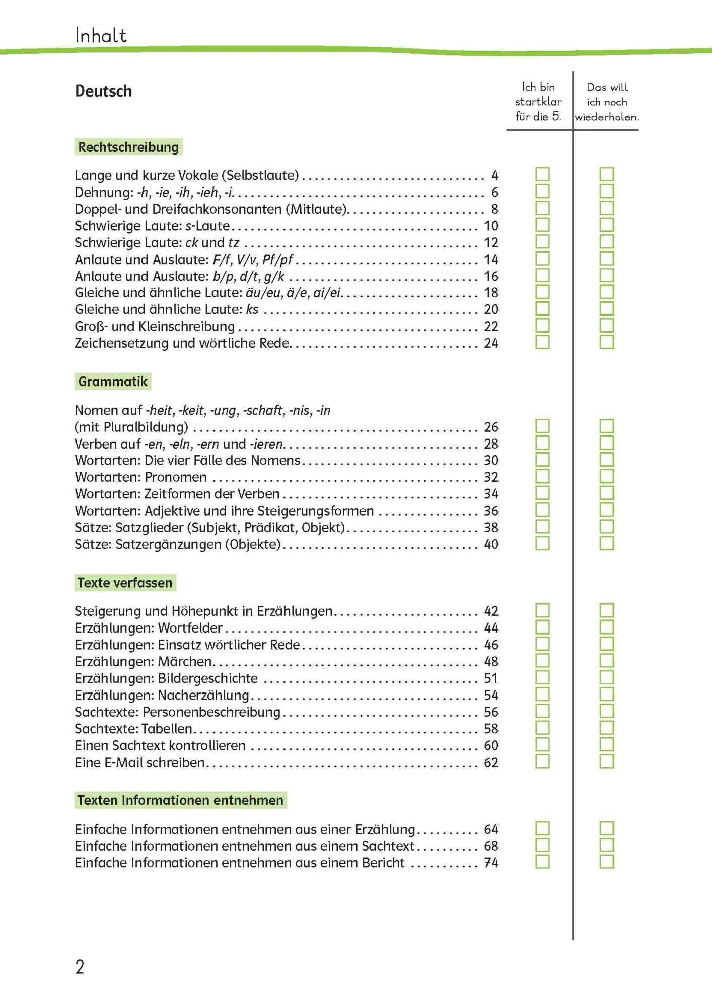 Bild: 9783129258774 | Startklar für die 5. | Taschenbuch | 176 S. | Deutsch | 2026