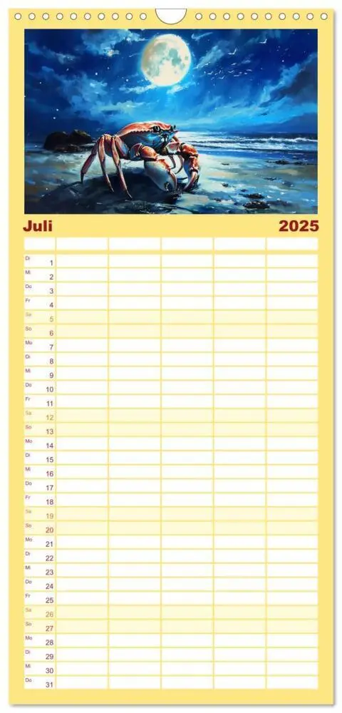 Bild: 9783457188774 | Familienplaner 2025 - Sternzeichen-Kalender - Galaktische Porträts...