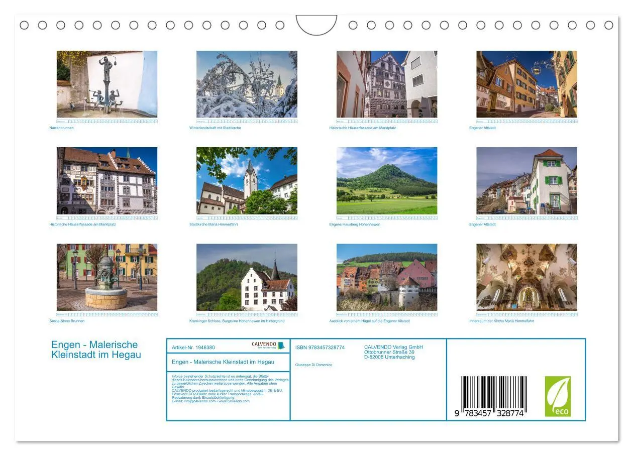 Bild: 9783457328774 | Engen - Malerische Kleinstadt im Hegau (Wandkalender 2026 DIN A4...