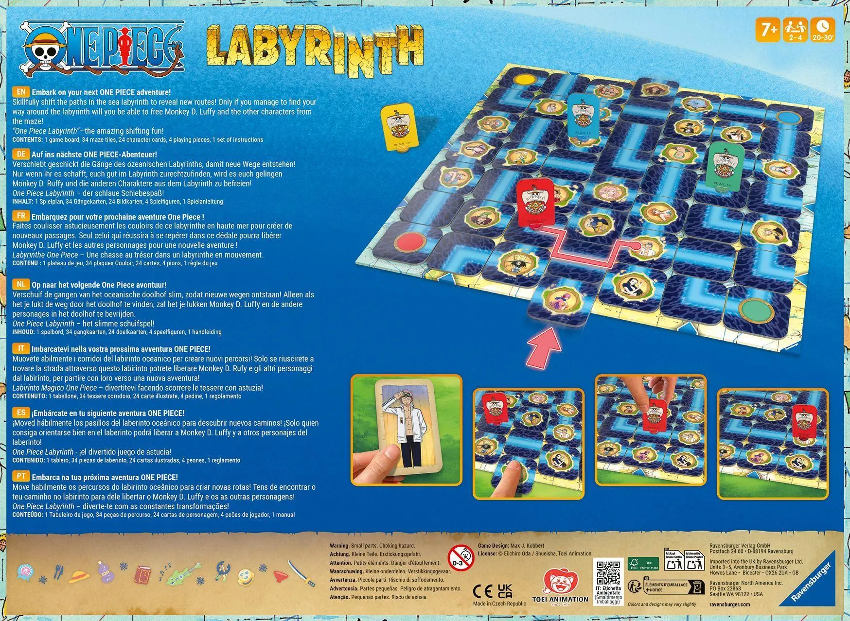 Bild: 4005556228874 | One Piece Labyrinth - Gesellschaftsspiel &amp; Brettspiel ab 7 Jahre