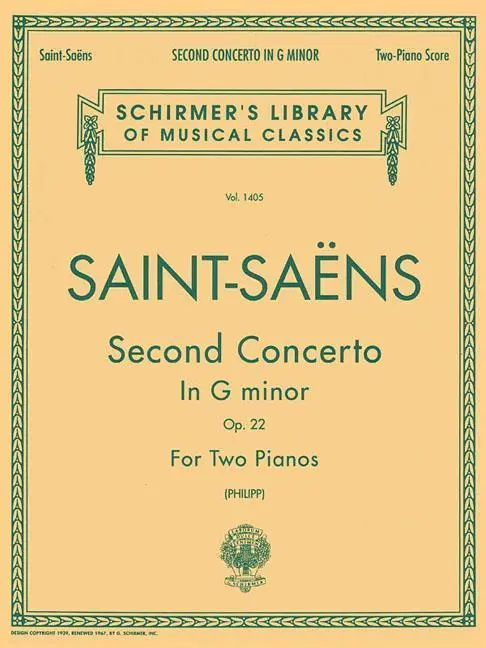 Cover: 9780793538874 | Concerto No. 2 in G Minor, Op. 22 | I. Philipp | Taschenbuch | Buch