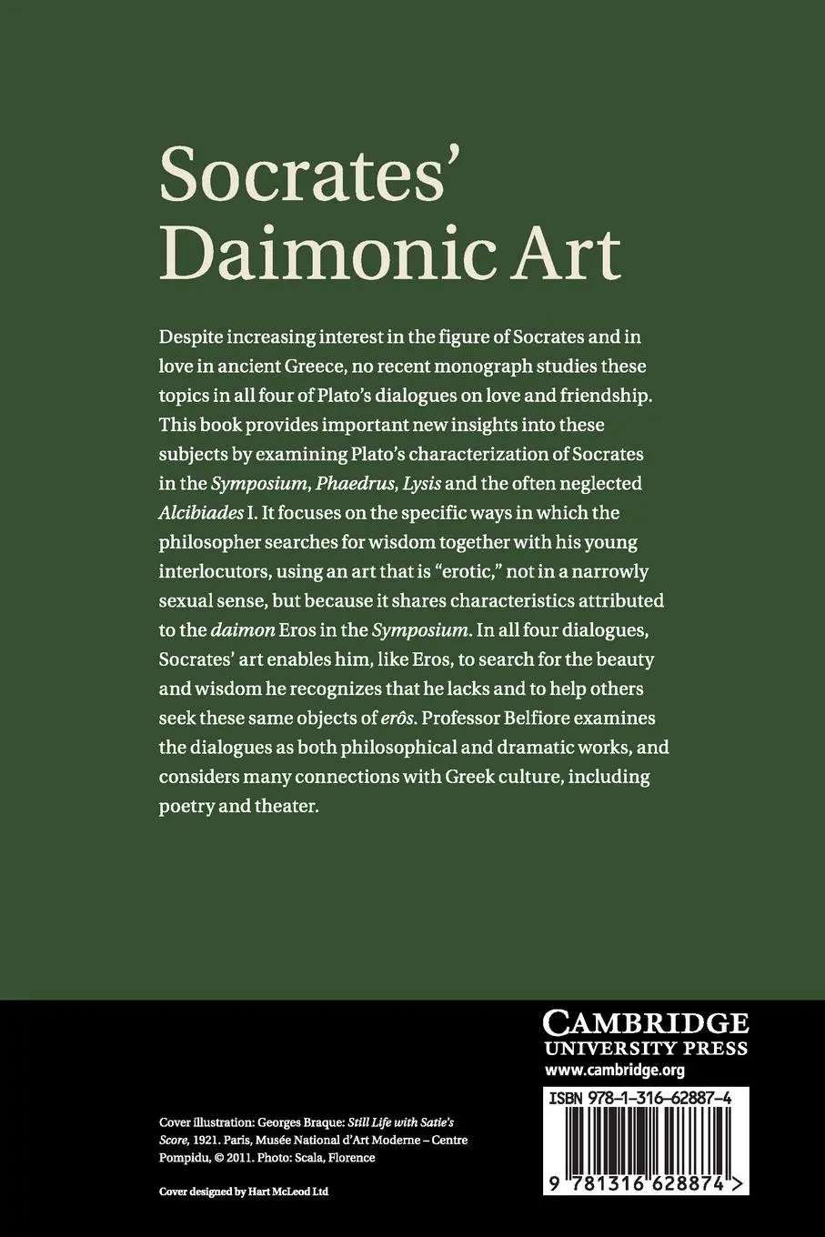 Rückseite: 9781316628874 | Socrates' Daimonic Art | Elizabeth S. Belfiore | Taschenbuch | 2016