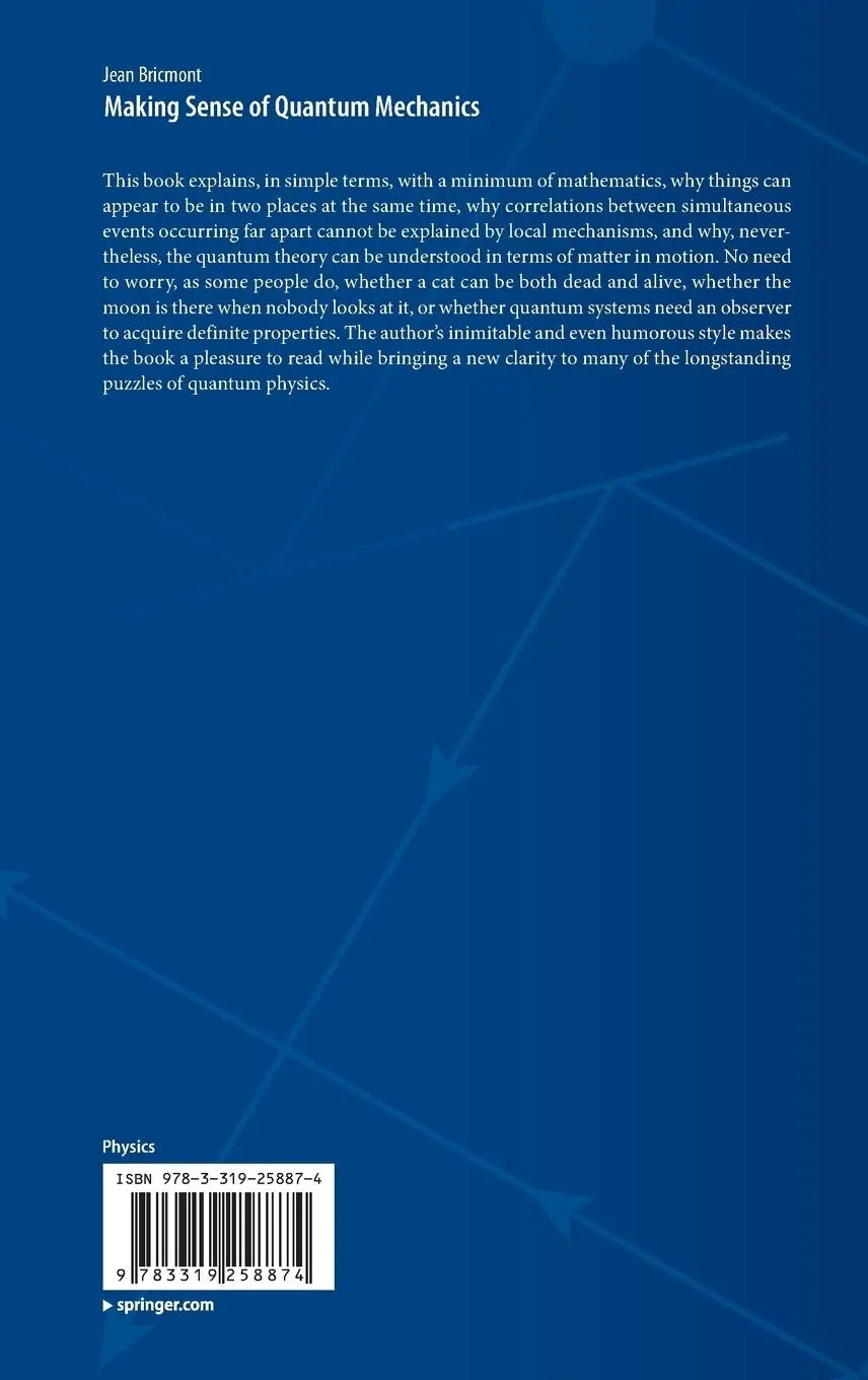 Rückseite: 9783319258874 | Making Sense of Quantum Mechanics | Jean Bricmont | Buch | x | 2016