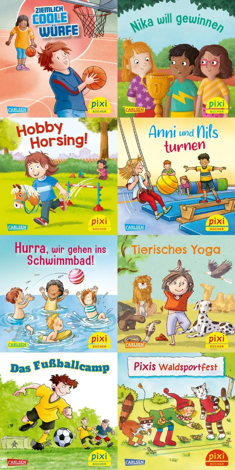 diverse: Pixi-Box 305: Sport macht Spaß mit Pixi (8x8 Exemplare)