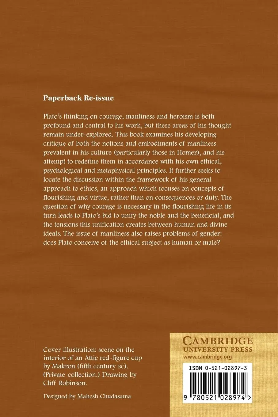 Rückseite: 9780521028974 | Plato and the Hero | Courage, Manliness and the Impersonal Good | Buch