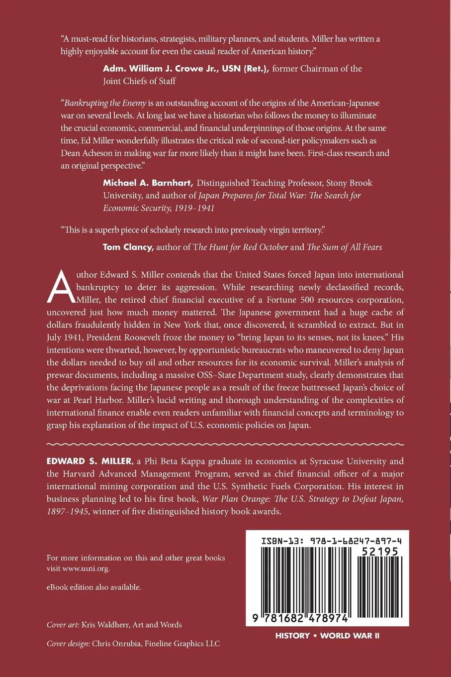Rückseite: 9781682478974 | Bankrupting the Enemy | Edward S. Miller | Taschenbuch | Englisch