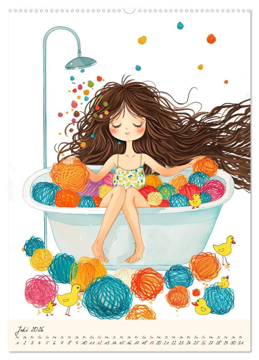 Bild: 9783516258974 | Im Strickfieber (hochwertiger Premium Wandkalender 2026 DIN A2...