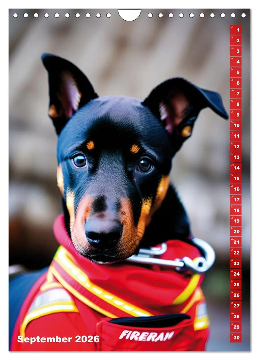 Bild: 9783516328974 | Feuerwehr - Tierischer Feuerwehrkalender (Wandkalender 2026 DIN A4...