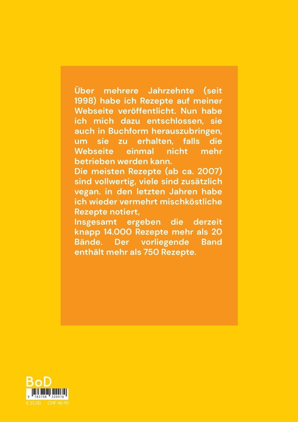 Rückseite: 9783758329074 | Meine Rezeptebibliothek | 1998 bis März 2006 | Ute-Marion Wilkesmann