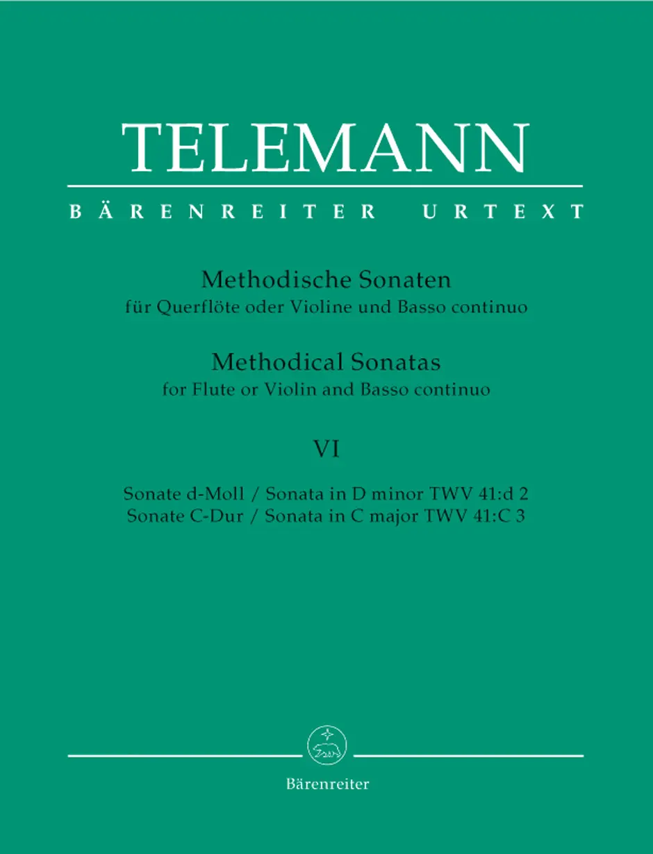 Cover: 9790006419074 | Methodische Sonaten(12) 6 D/C | Georg Philipp Telemann | Buch