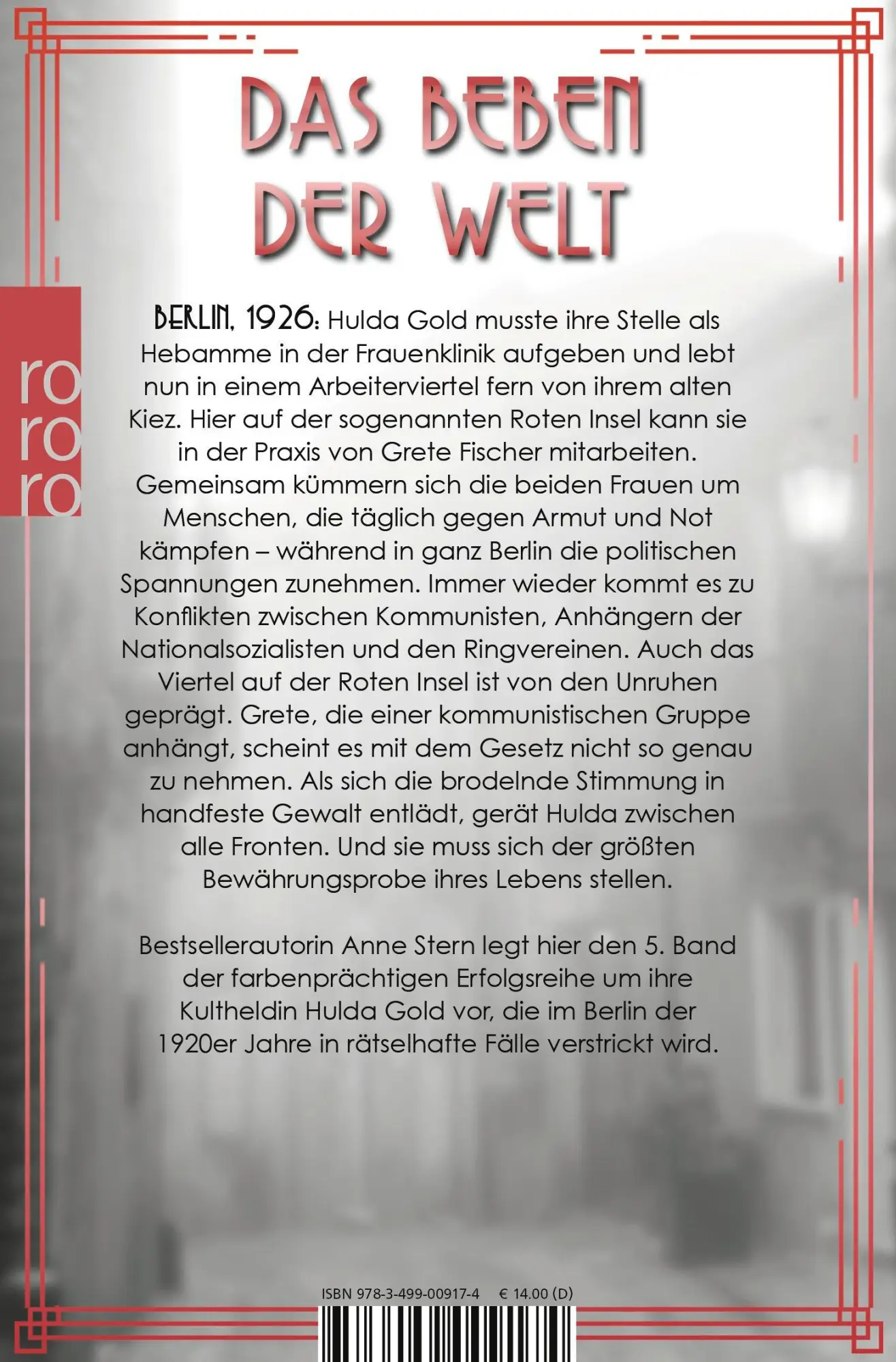 Rückseite: 9783499009174 | Fräulein Gold: Die Rote Insel | Anne Stern | Taschenbuch | 432 S.