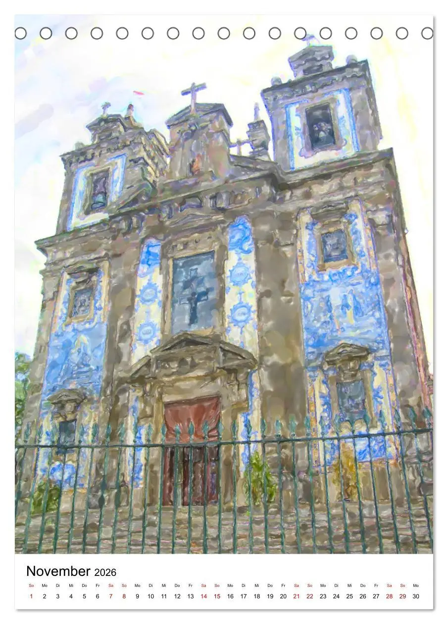 Bild: 9783516379174 | Porto - Stadtansichten in Aquarell (Tischkalender 2026 DIN A5...