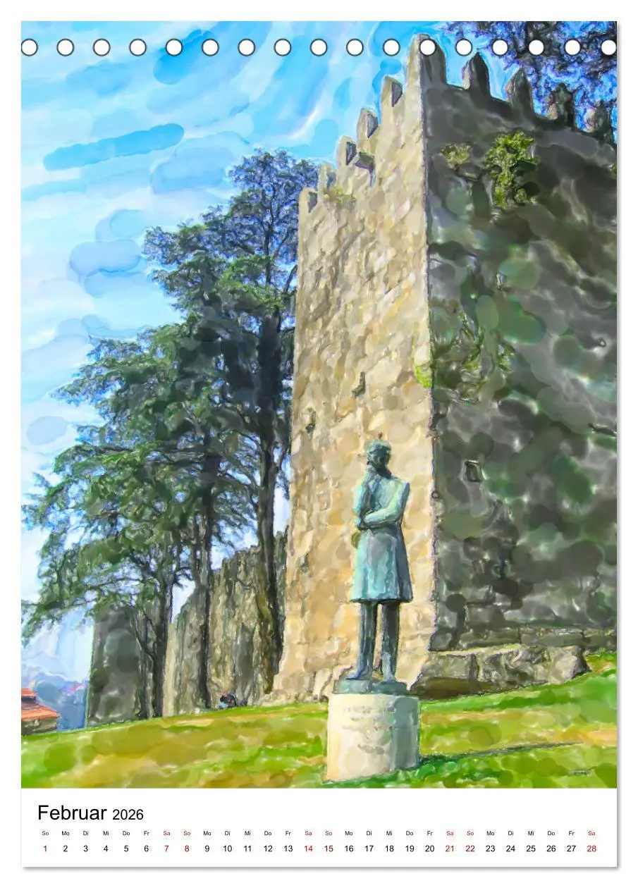 Bild: 9783516379174 | Porto - Stadtansichten in Aquarell (Tischkalender 2026 DIN A5...