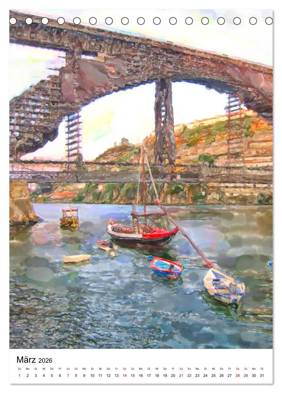 Bild: 9783516379174 | Porto - Stadtansichten in Aquarell (Tischkalender 2026 DIN A5...