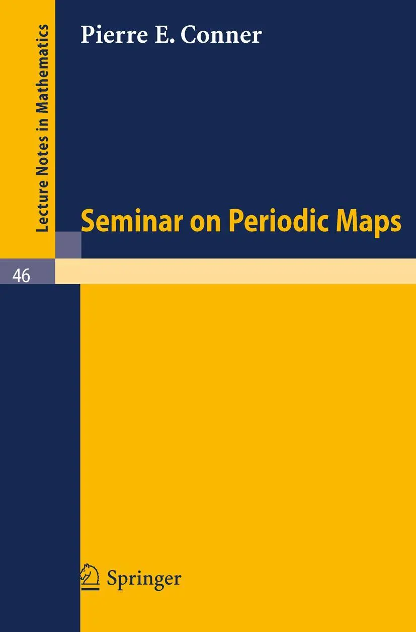 Cover: 9783540039174 | Seminar on Periodic Maps | Pierre E. Conner | Taschenbuch | Englisch