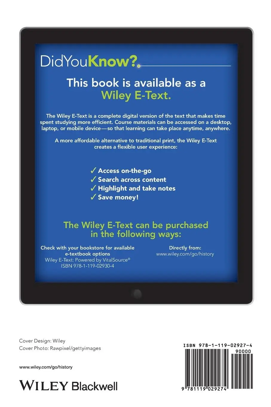 Rückseite: 9781119029274 | A Concise History of World Population | Massimo Livi-Bacci | Buch