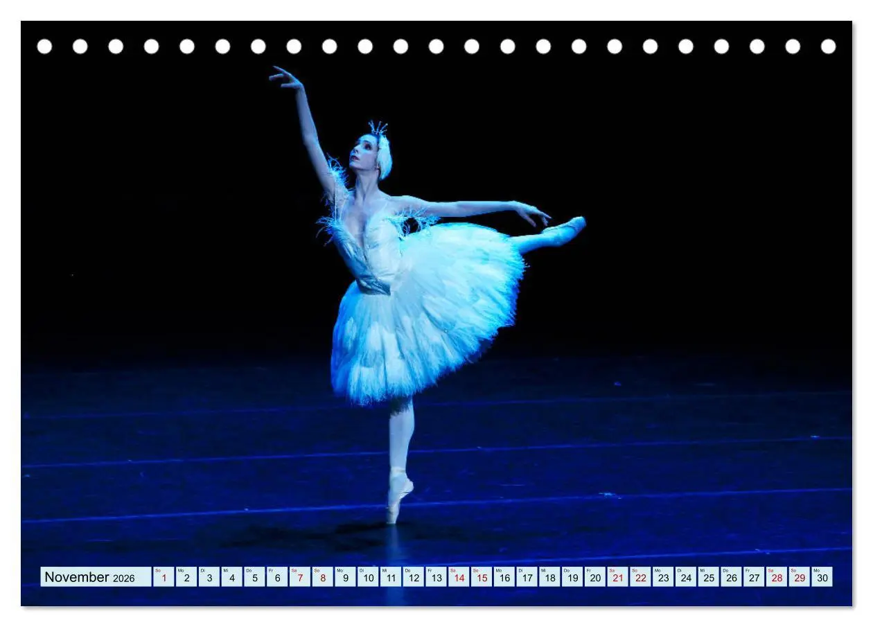 Bild: 9783457659274 | Ballett Bühne (Tischkalender 2026 DIN A5 quer), CALVENDO...