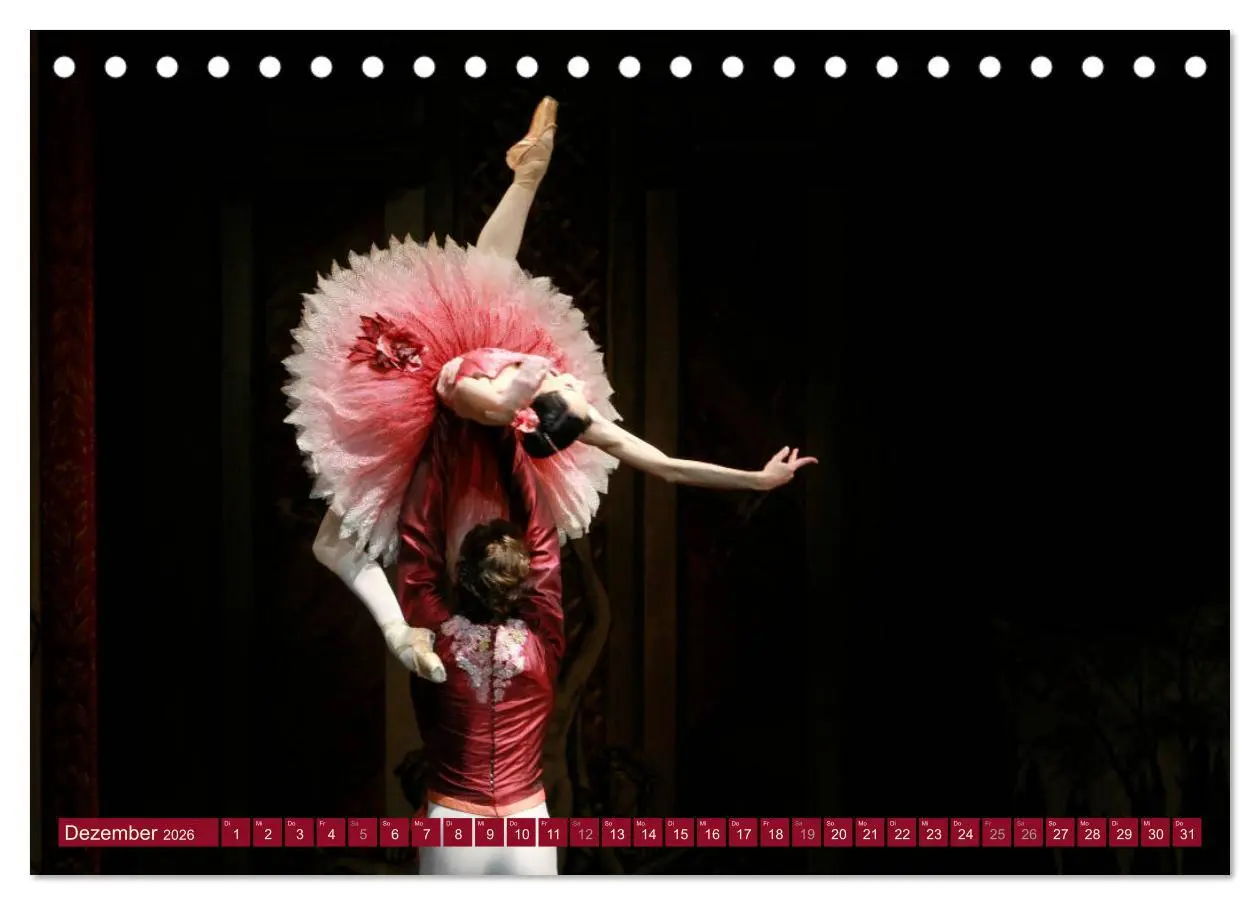 Bild: 9783457659274 | Ballett Bühne (Tischkalender 2026 DIN A5 quer), CALVENDO...