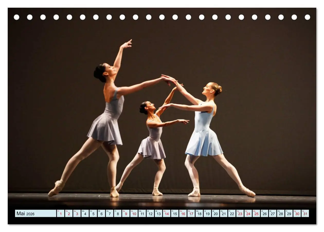 Bild: 9783457659274 | Ballett Bühne (Tischkalender 2026 DIN A5 quer), CALVENDO...