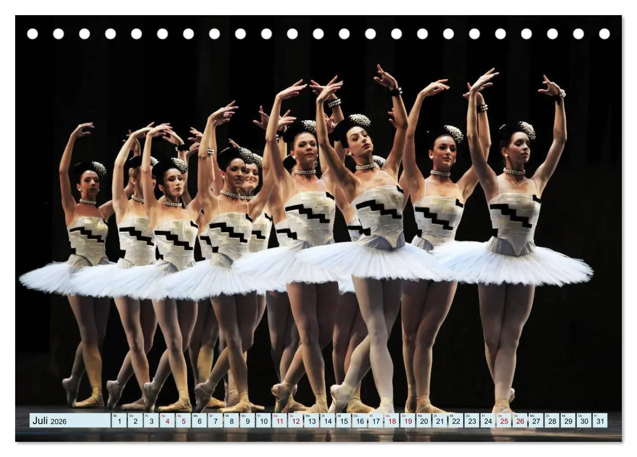 Bild: 9783457659274 | Ballett Bühne (Tischkalender 2026 DIN A5 quer), CALVENDO...