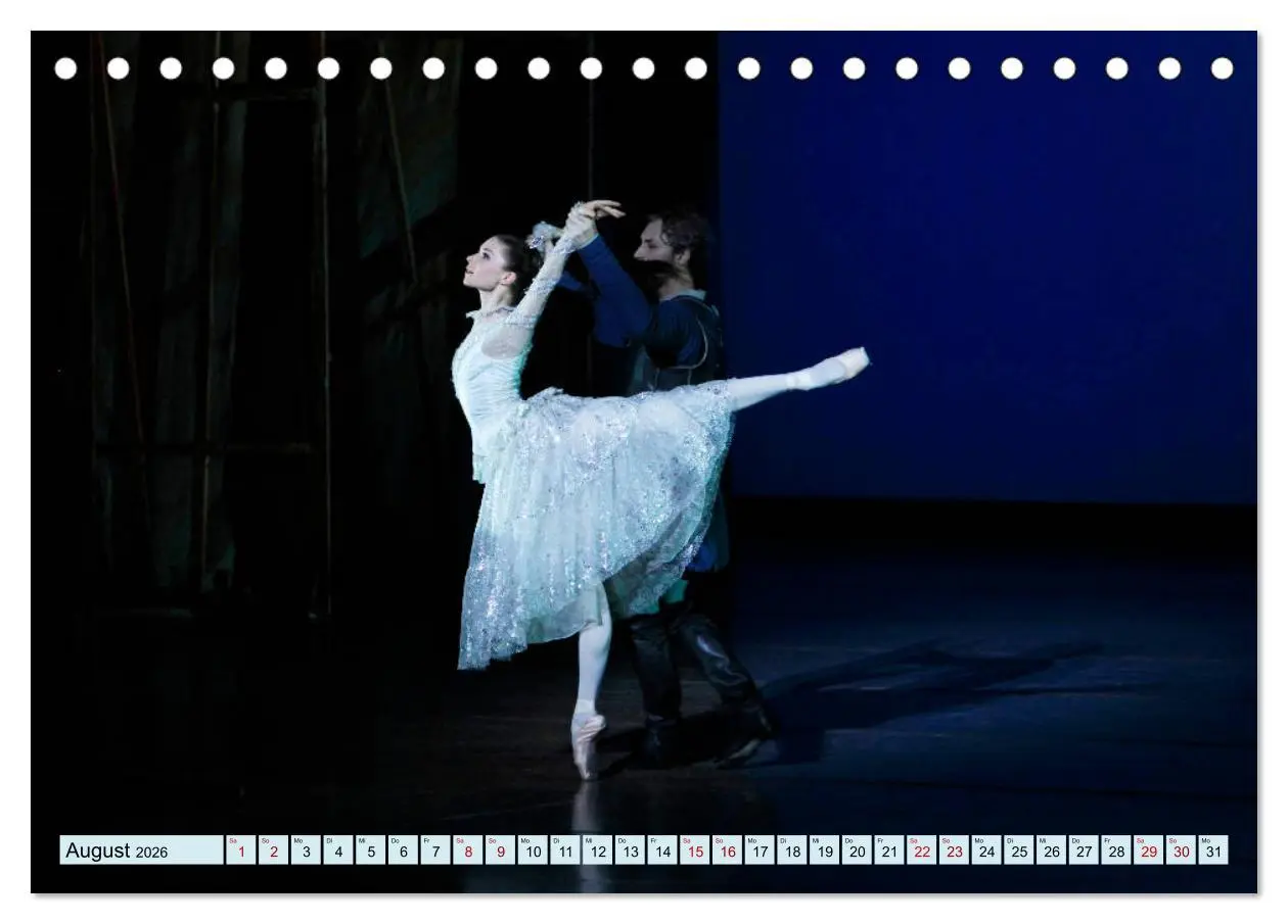 Bild: 9783457659274 | Ballett Bühne (Tischkalender 2026 DIN A5 quer), CALVENDO...
