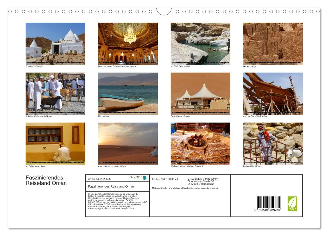 Bild: 9783516059274 | Faszinierendes Reiseland Oman (Wandkalender 2026 DIN A3 quer),...