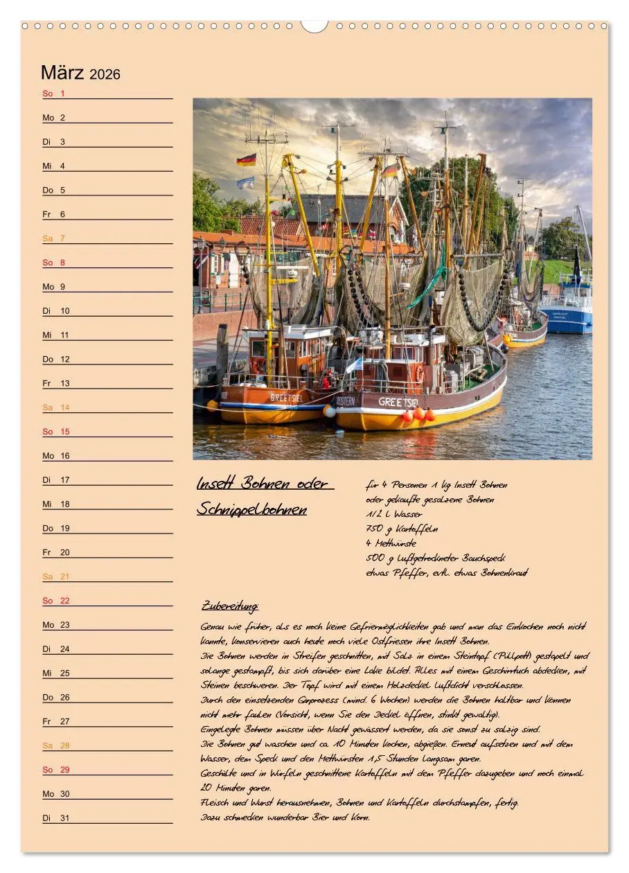 Bild: 9783516369274 | Ostfriesland - Appetit auf mehr (Wandkalender 2026 DIN A2 hoch),...