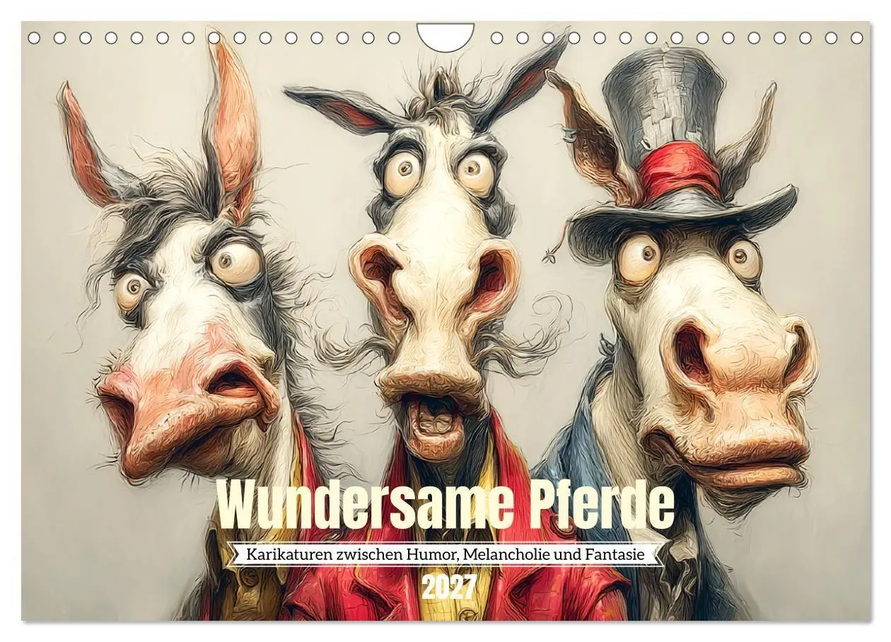 Cover: 9783516749274 | Wundersame Pferde. Karikaturen zwischen Humor, Melancholie und...
