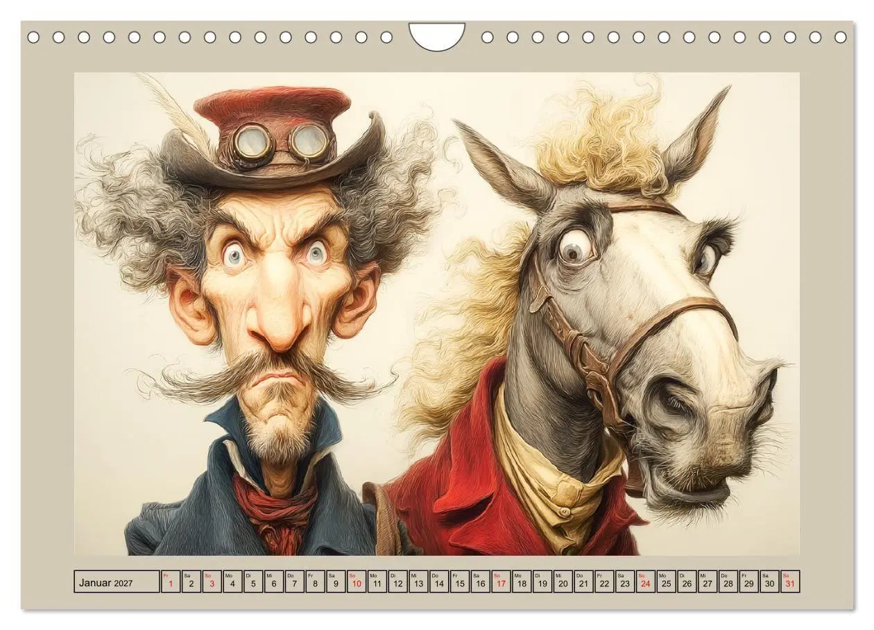 Bild: 9783516749274 | Wundersame Pferde. Karikaturen zwischen Humor, Melancholie und...