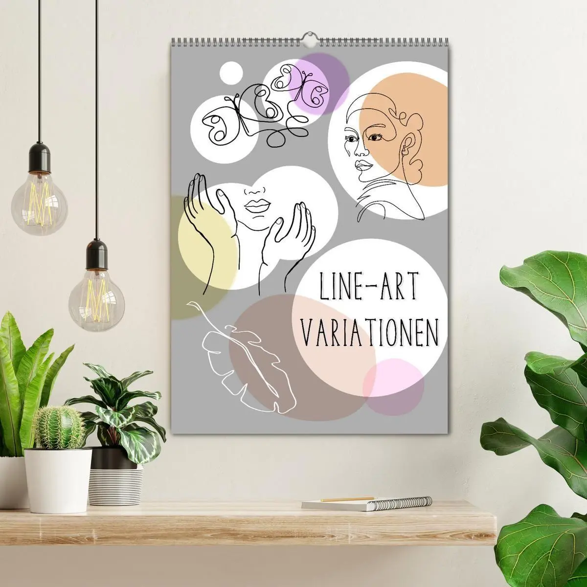Bild: 9783569389274 | Line-Art Variationen (Wandkalender 2027 DIN A2 hoch), CALVENDO...