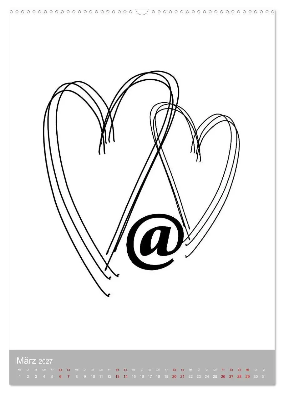 Bild: 9783569389274 | Line-Art Variationen (Wandkalender 2027 DIN A2 hoch), CALVENDO...
