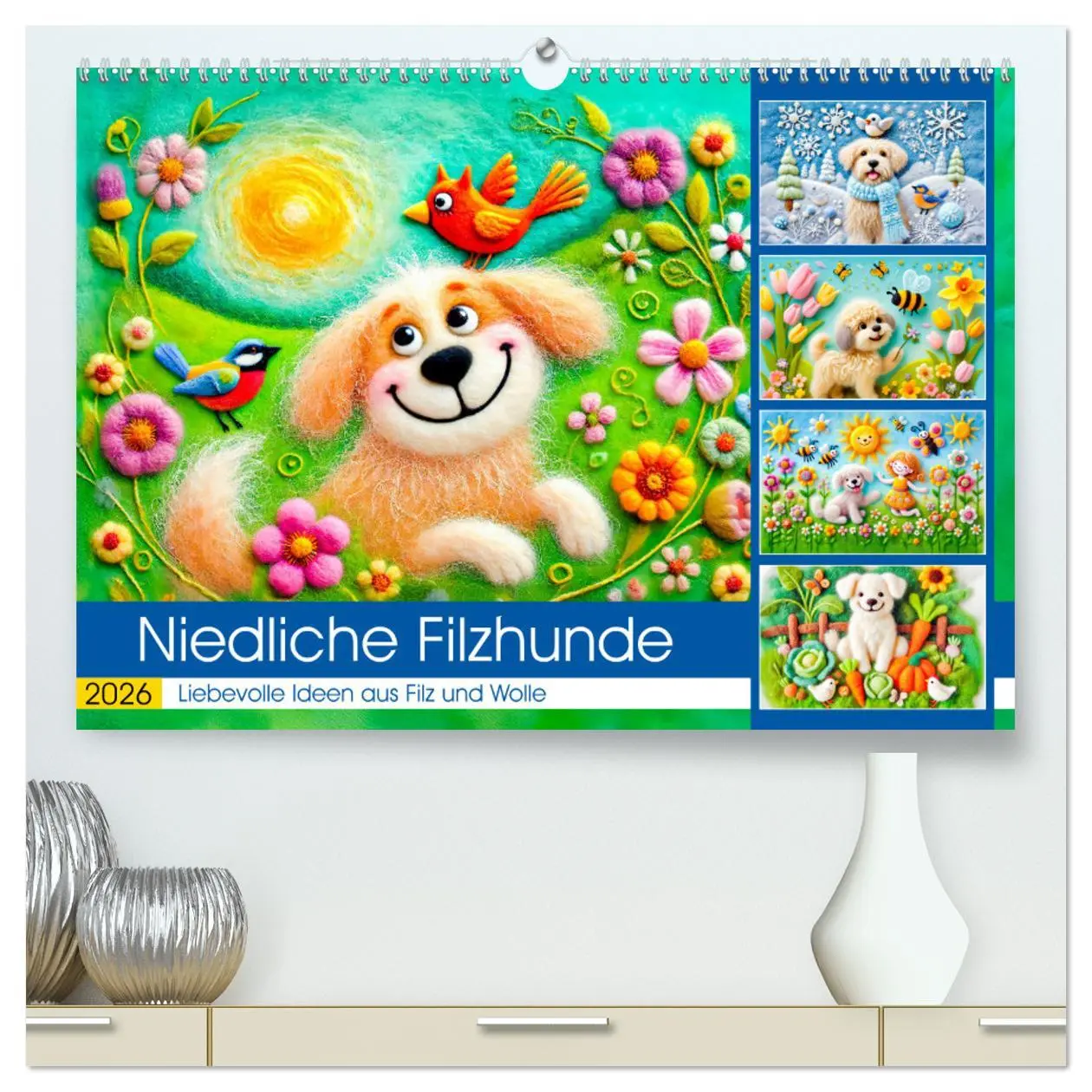 Cover: 9783457269374 | Niedliche Filzhunde - Liebevolle Ideen aus Filz und Wolle...