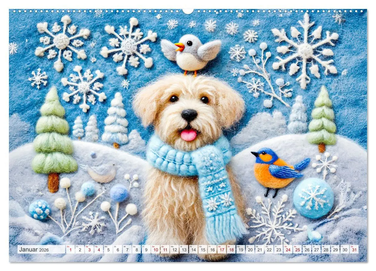 Bild: 9783457269374 | Niedliche Filzhunde - Liebevolle Ideen aus Filz und Wolle...