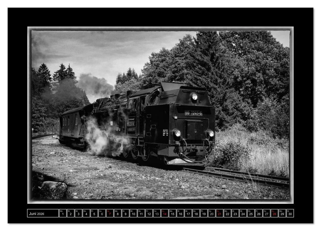 Bild: 9783516119374 | Nostalgie Dampf (hochwertiger Premium Wandkalender 2026 DIN A2...