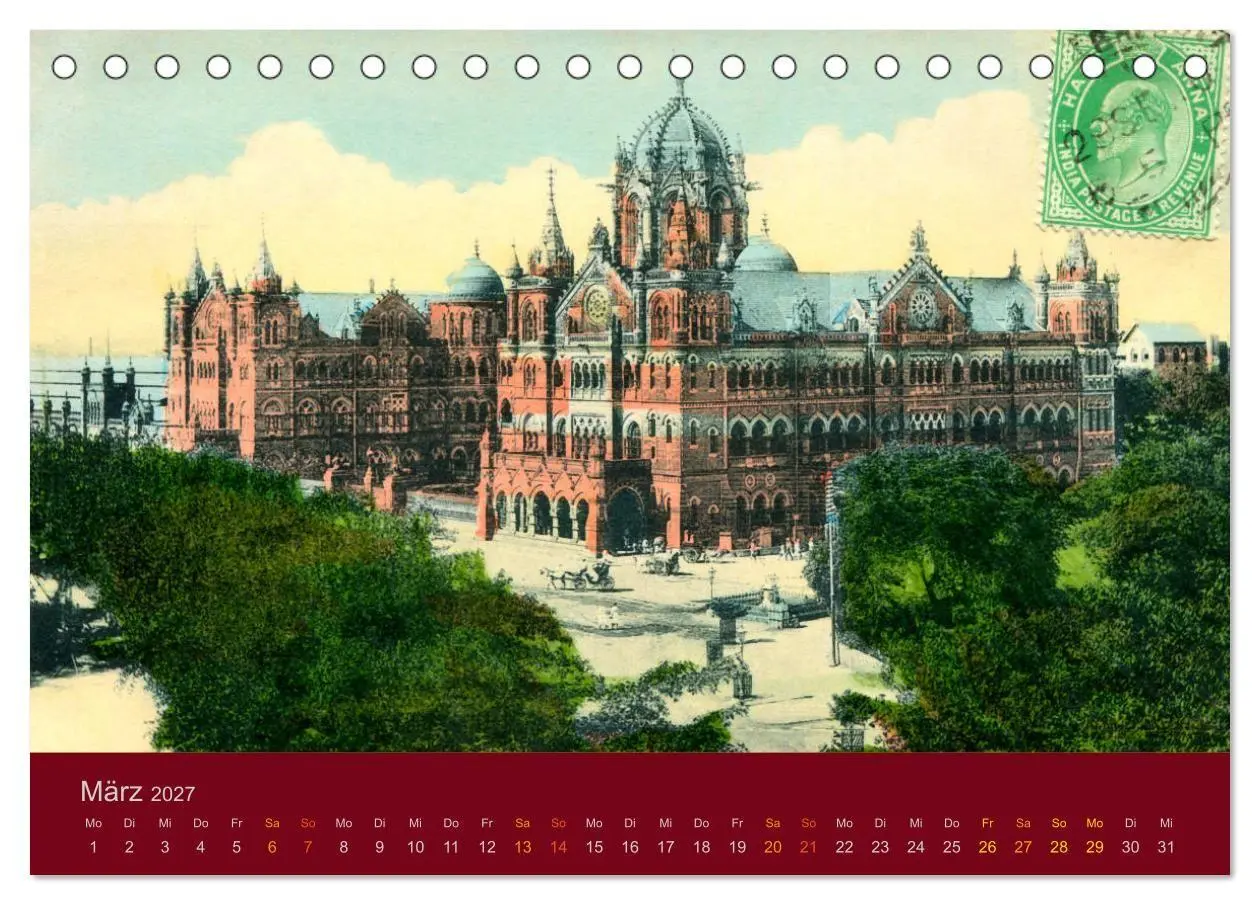 Bild: 9783569689374 | Altes Indien um 1900 (Tischkalender 2027 DIN A5 quer), CALVENDO...
