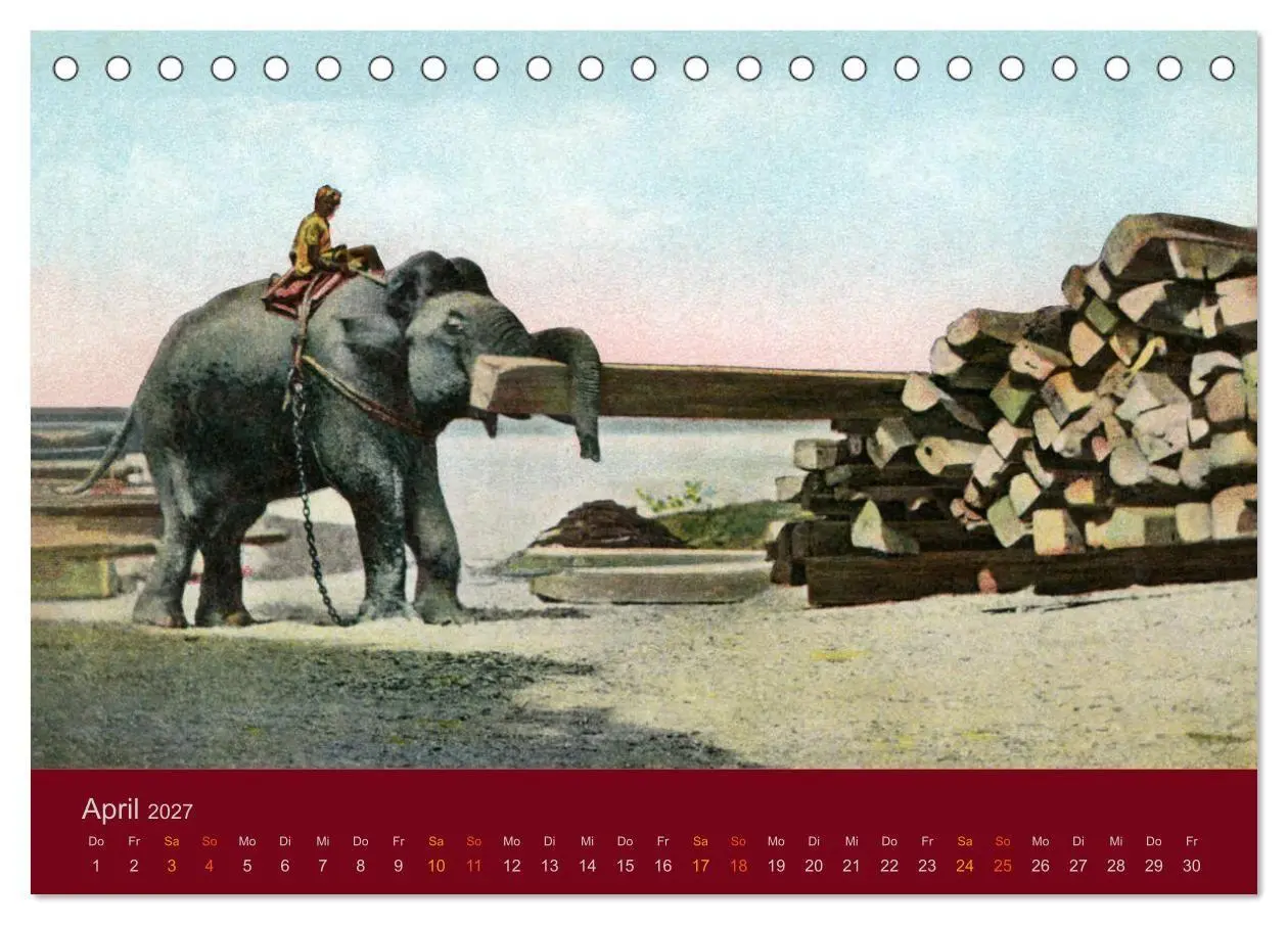 Bild: 9783569689374 | Altes Indien um 1900 (Tischkalender 2027 DIN A5 quer), CALVENDO...