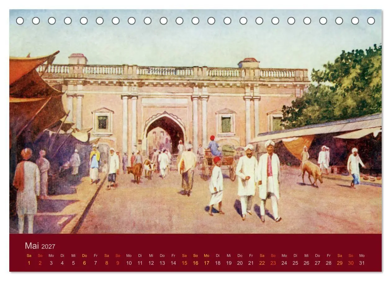 Bild: 9783569689374 | Altes Indien um 1900 (Tischkalender 2027 DIN A5 quer), CALVENDO...