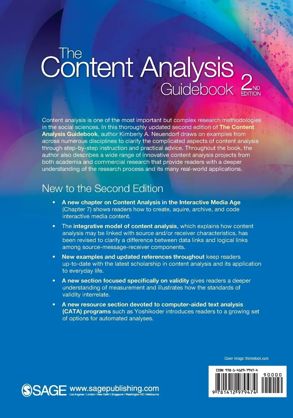 Rückseite: 9781412979474 | The Content Analysis Guidebook | Kimberly A. Neuendorf | Taschenbuch