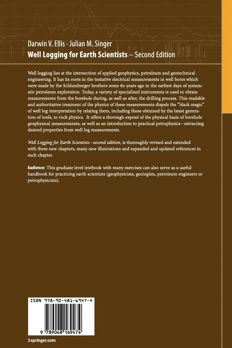 Rückseite: 9789048169474 | Well Logging for Earth Scientists | Julian M. Singer (u. a.) | Buch