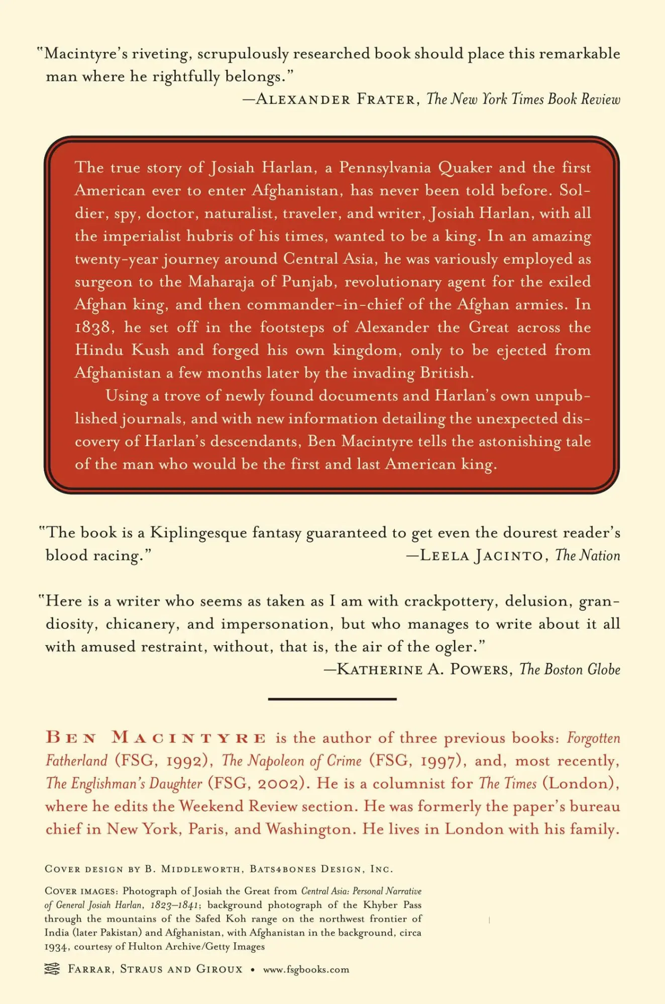 Rückseite: 9780374529574 | The Man Who Would Be King | Macintyre Ben | Taschenbuch | Englisch