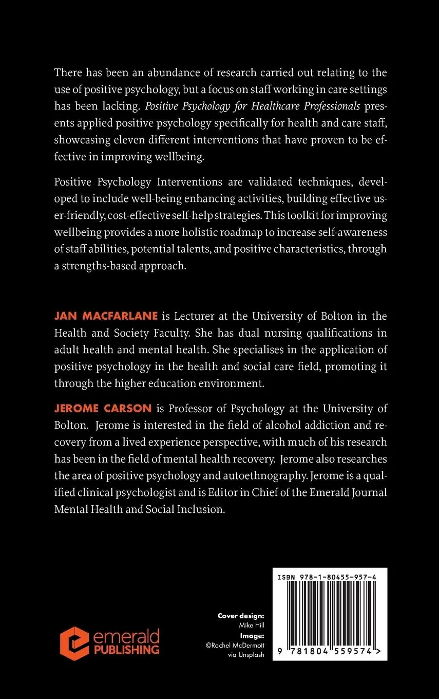 Rückseite: 9781804559574 | Positive Psychology for Healthcare Professionals | Macfarlane (u. a.)