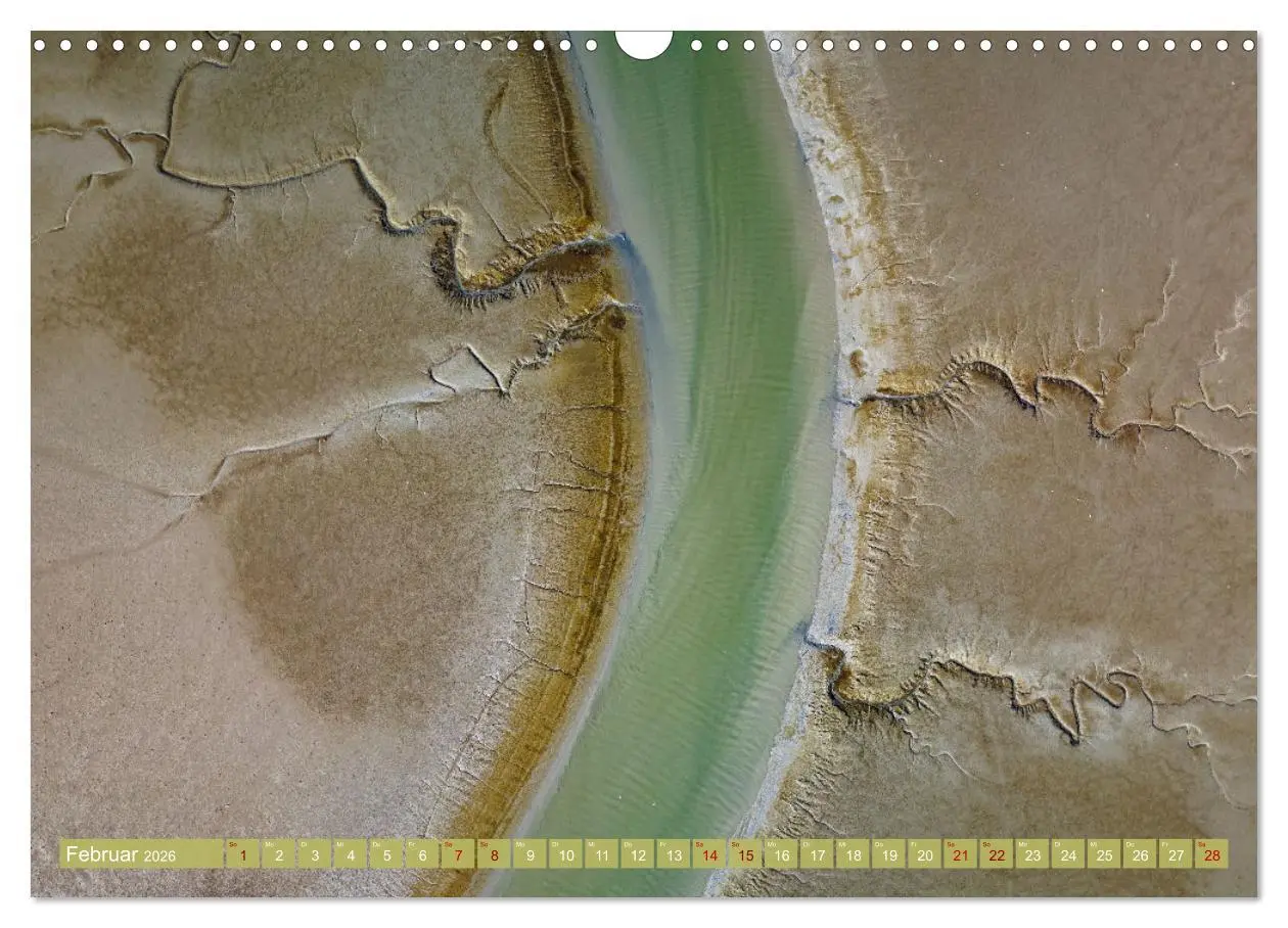 Bild: 9783457489574 | neunziggrad I photoart: das wattenmeer von oben (Wandkalender 2026...
