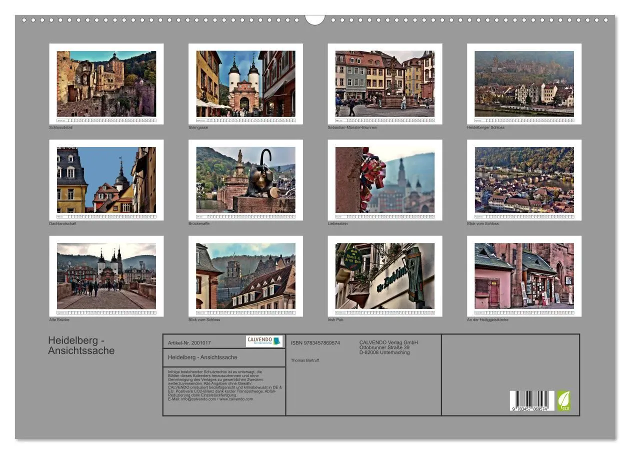 Bild: 9783457869574 | Heidelberg - Ansichtssache (Wandkalender 2026 DIN A2 quer),...