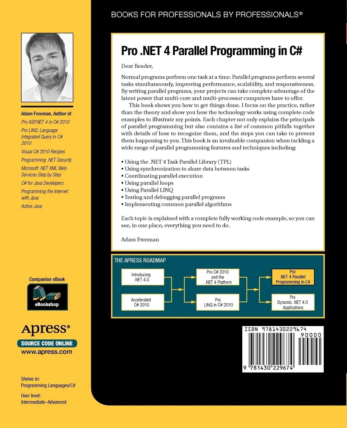 Rückseite: 9781430229674 | Pro .NET 4 Parallel Programming in C | Adam Freeman | Taschenbuch | xv
